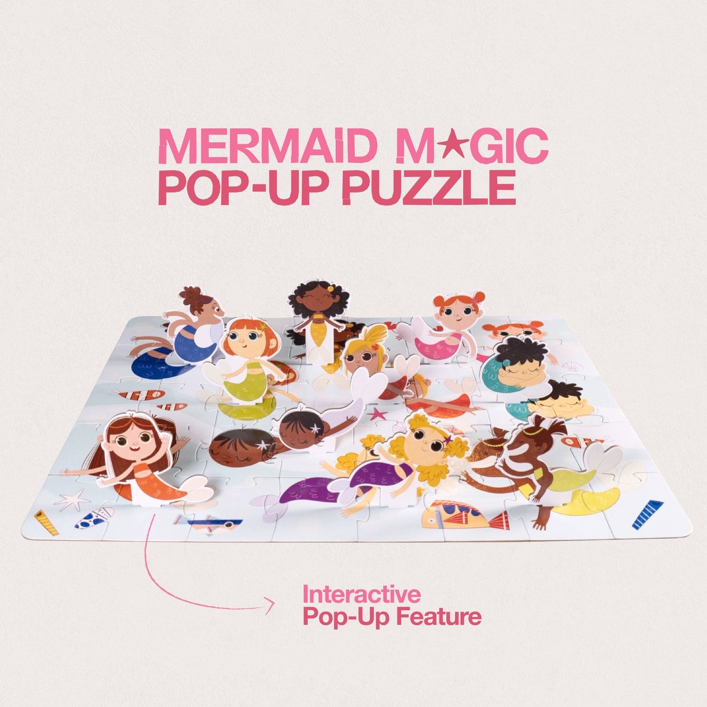 Unicorn Fantasy & Mermaid Magic Pop - Up Puzzle Duo - Crazy Little Books