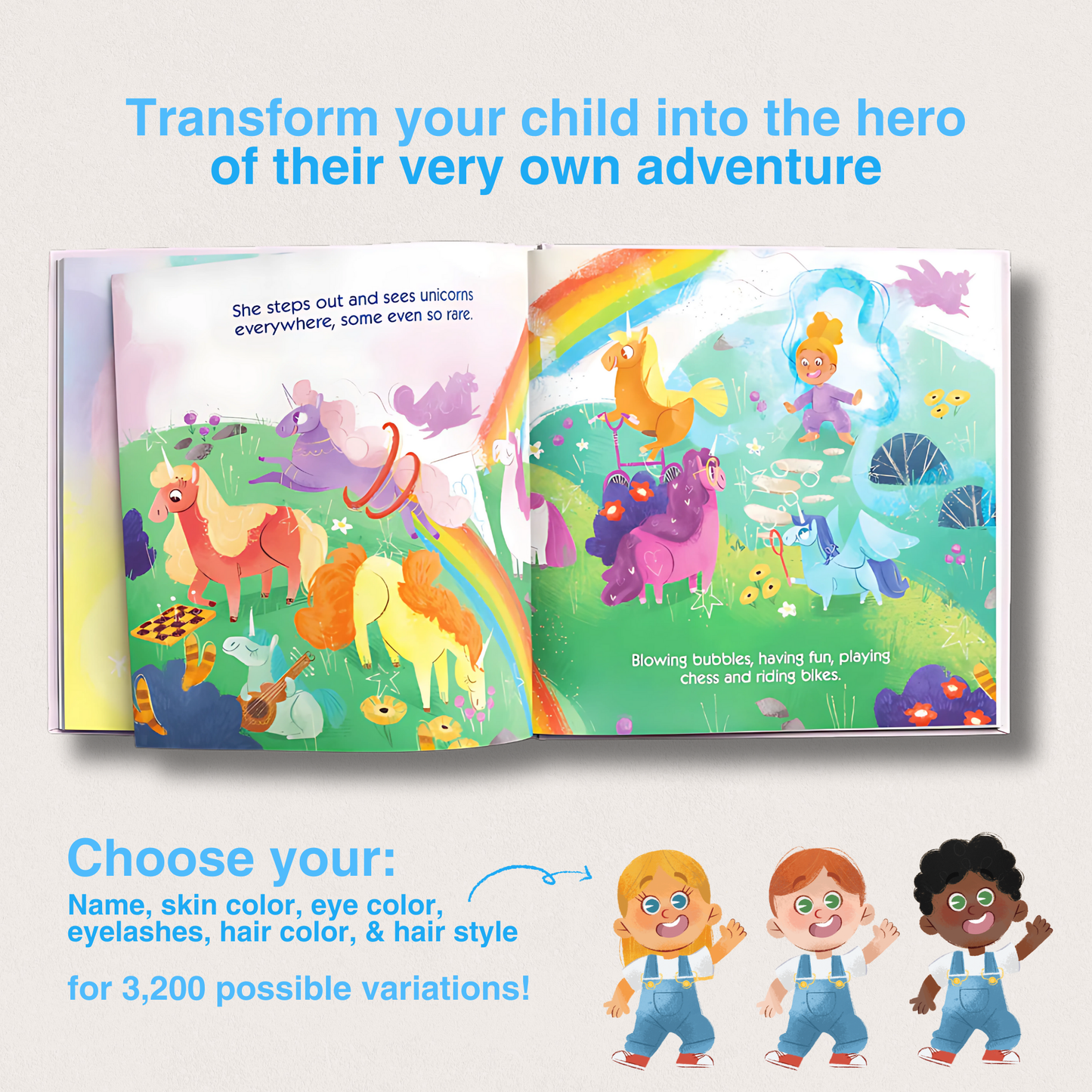 Unicorn Fantasy Personalized Book