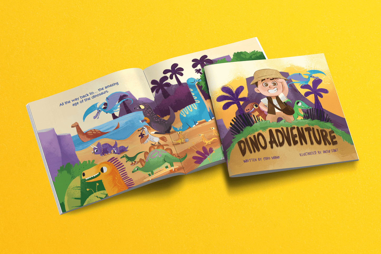 Dino Adventure - Illustrated Soft Cover Story Book - Crazy Little Books