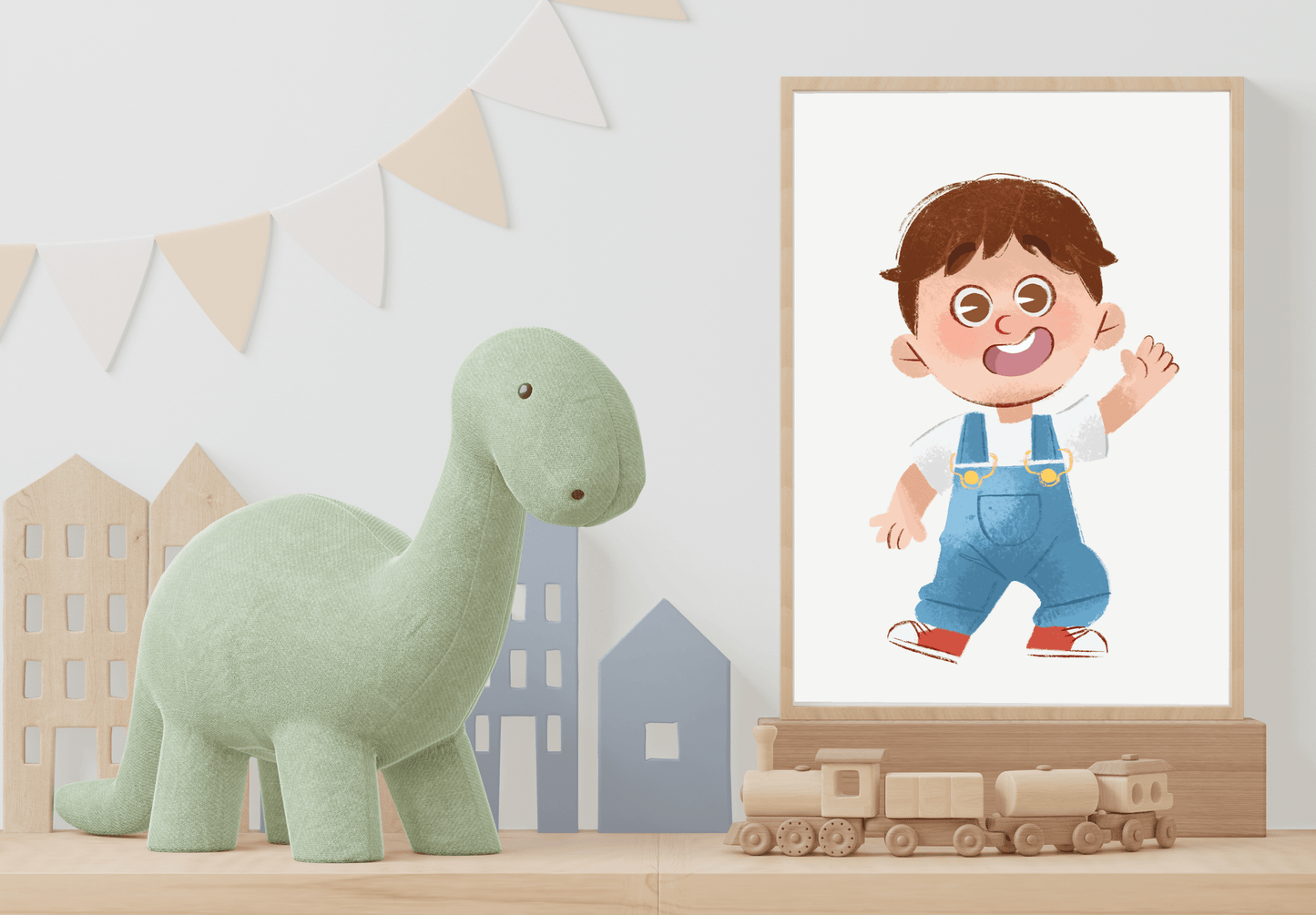 Personalized Digital Print - Dino Adventure Style - Crazy Little Books