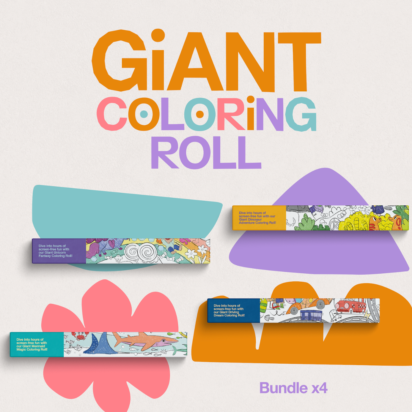 Giant Coloring Roll Bundle