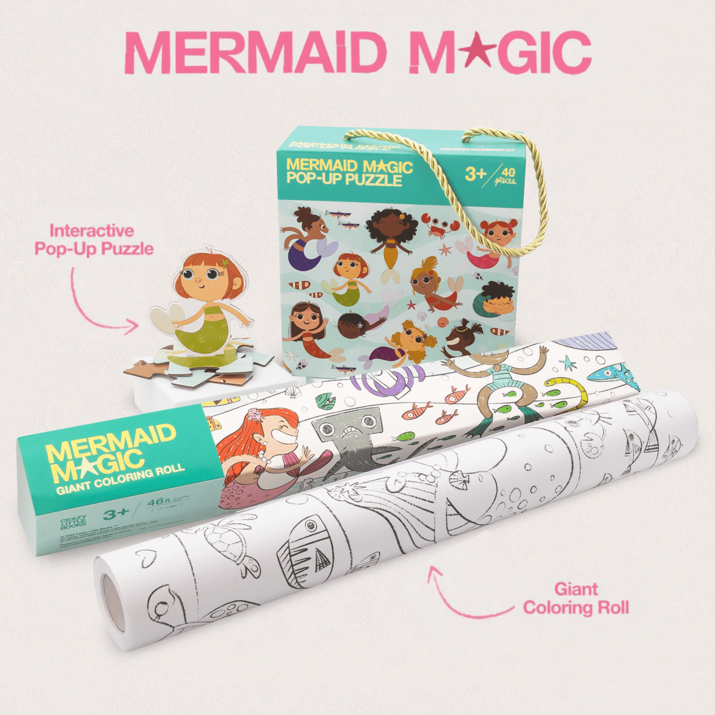 Mermaid Magic Activity Bundle - Crazy Little Books