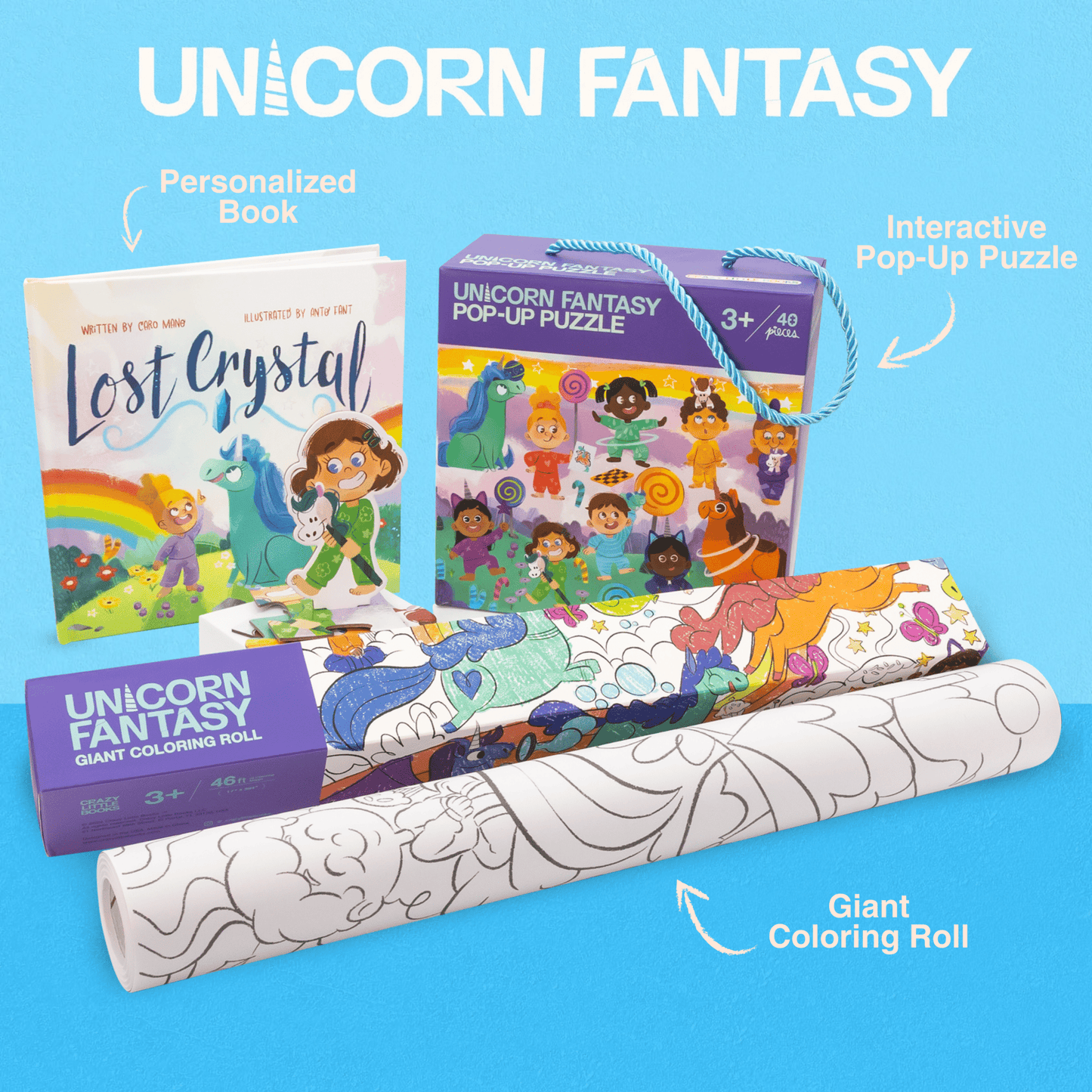 Unicorn Fantasy Personalized Bundle - Crazy Little Books