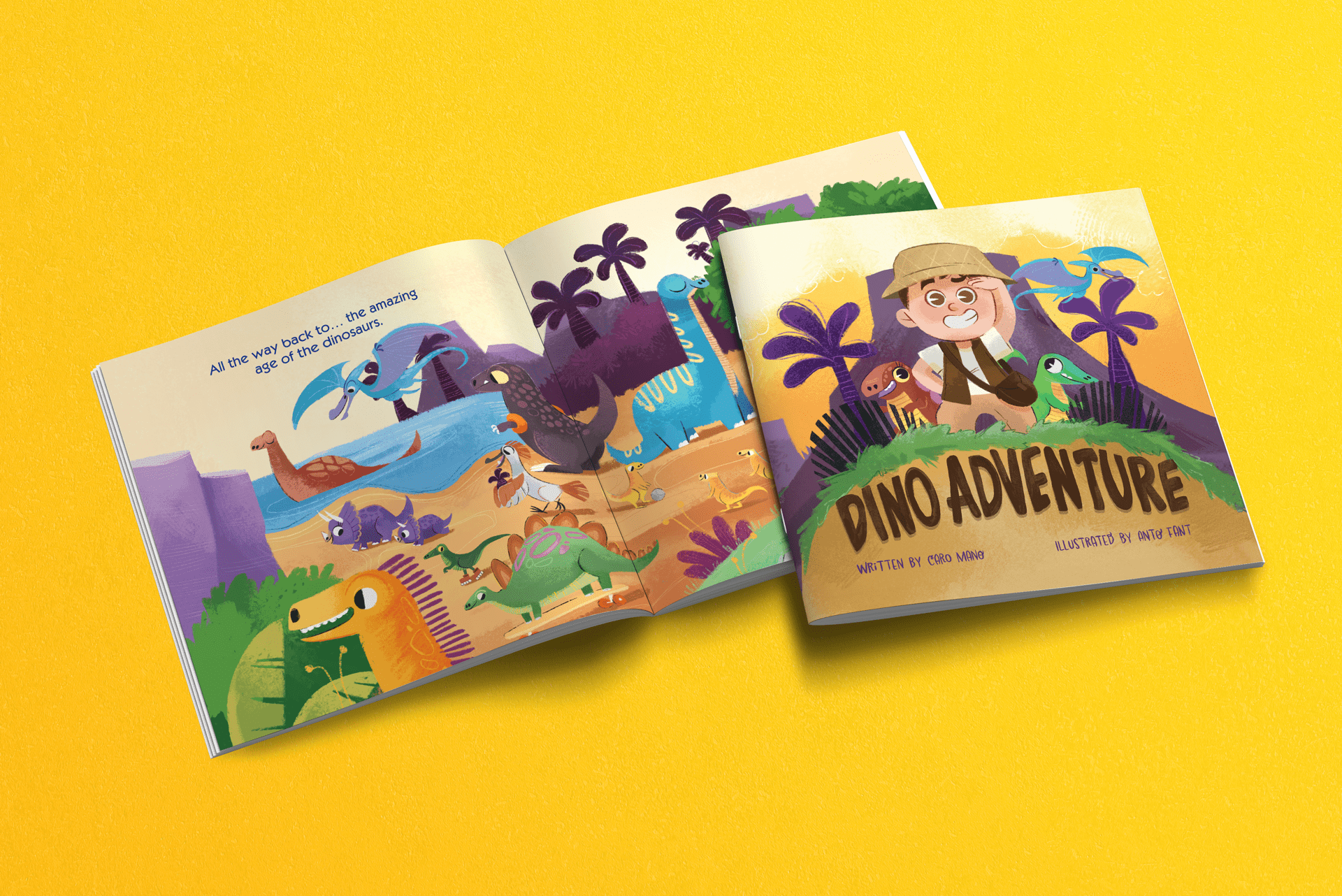 Dino Adventure - Illustrated Soft Cover Story Book - Crazy Little Books