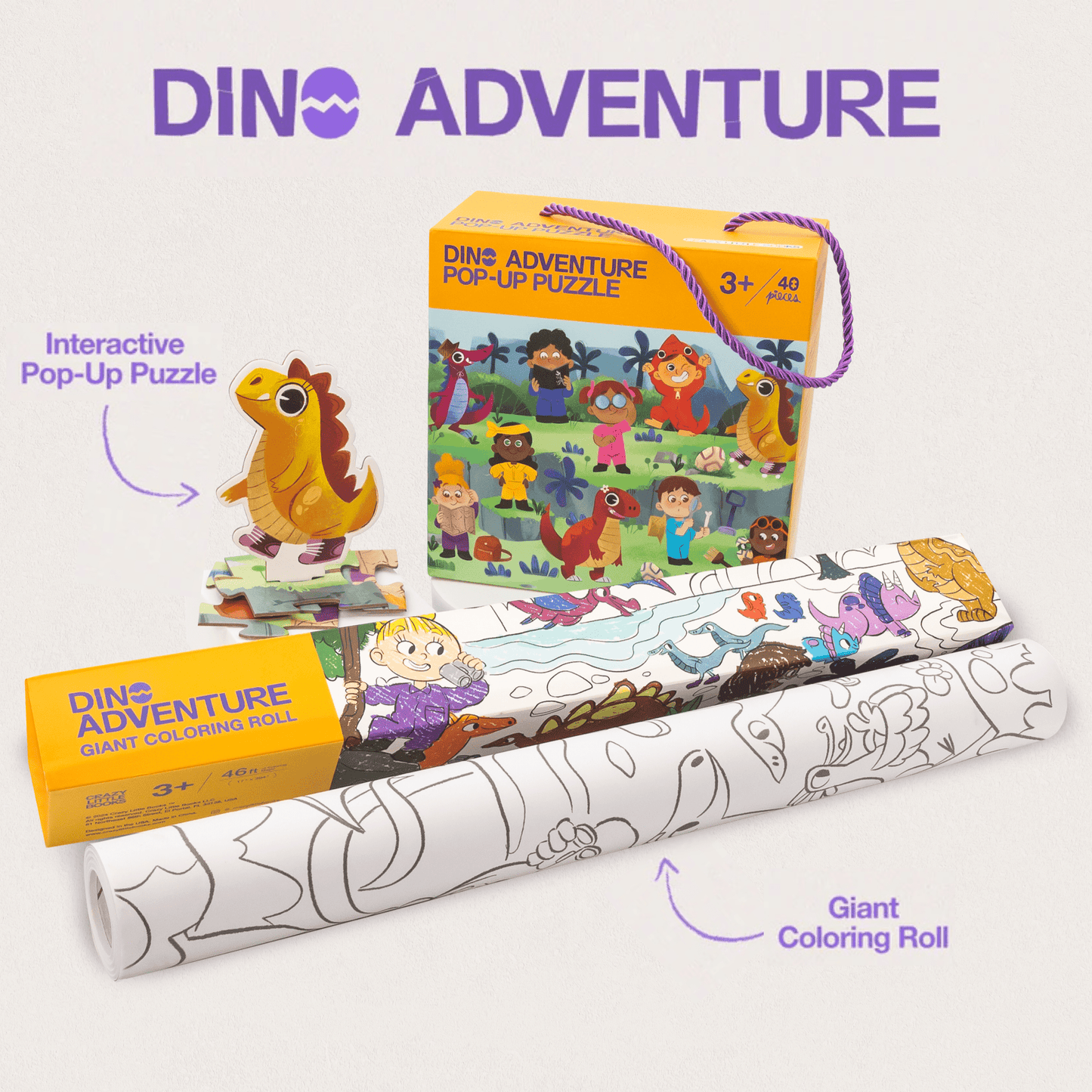 Dino Adventure Activity Bundle - Crazy Little Books