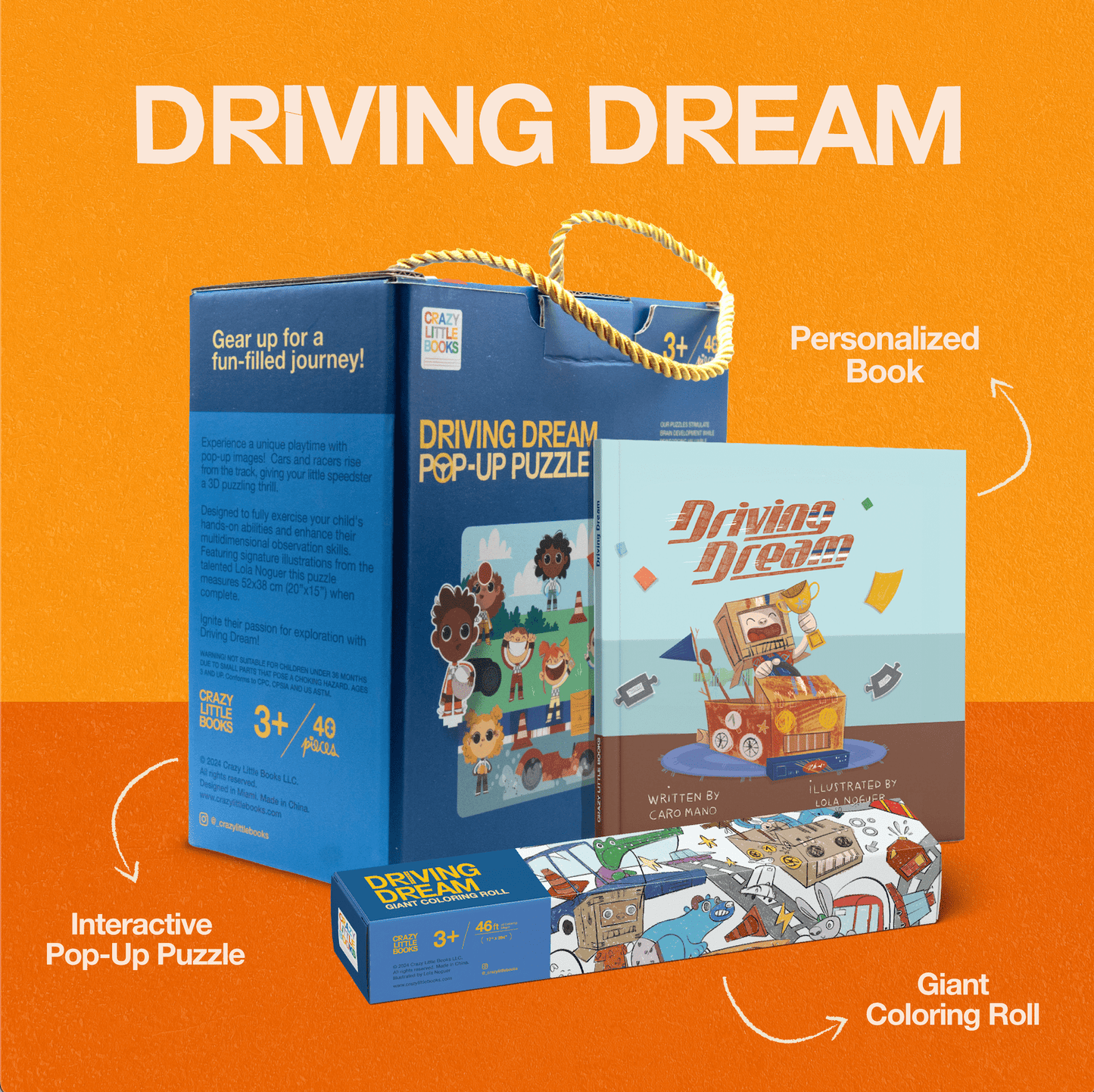 Driving Dream Personalized Bundle - Crazy Little Books