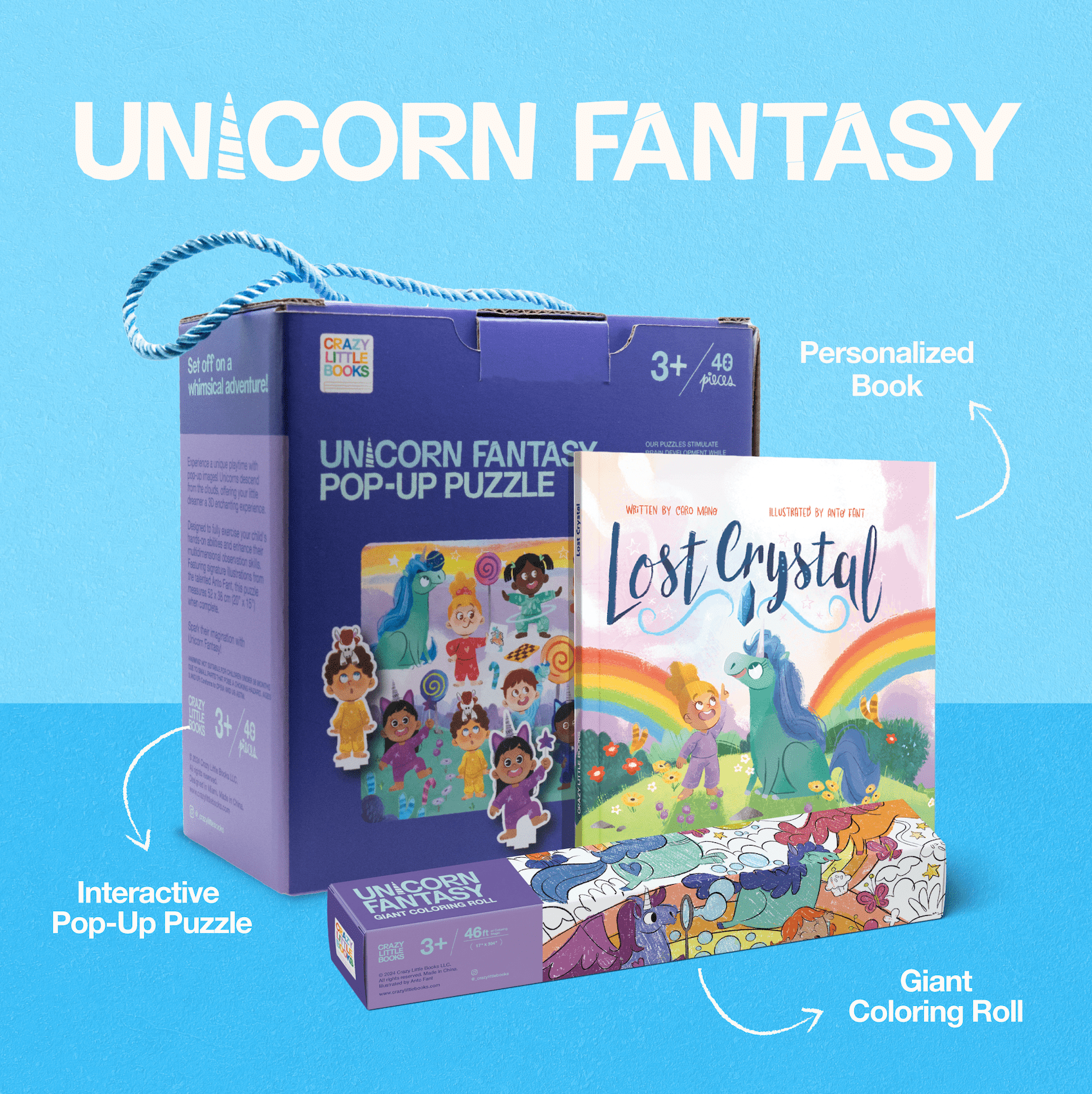 Unicorn Fantasy Personalized Bundle - Crazy Little Books