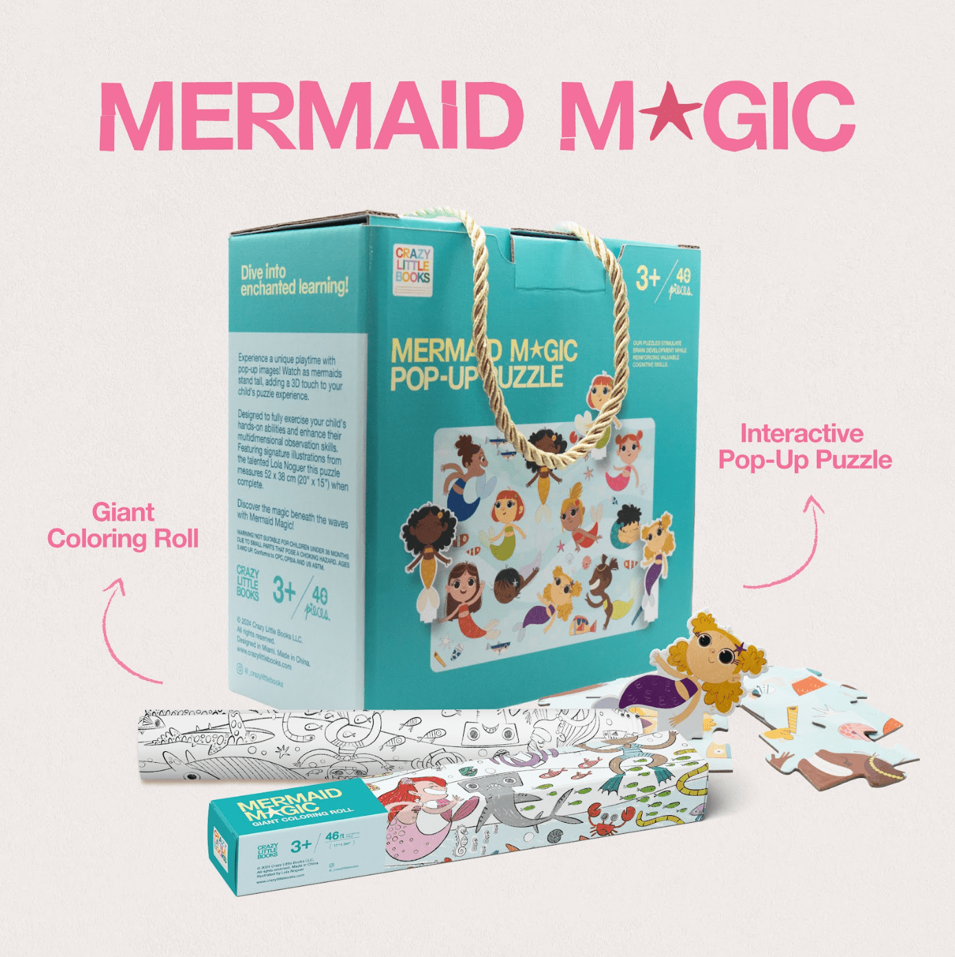 Mermaid Magic Activity Bundle - Crazy Little Books