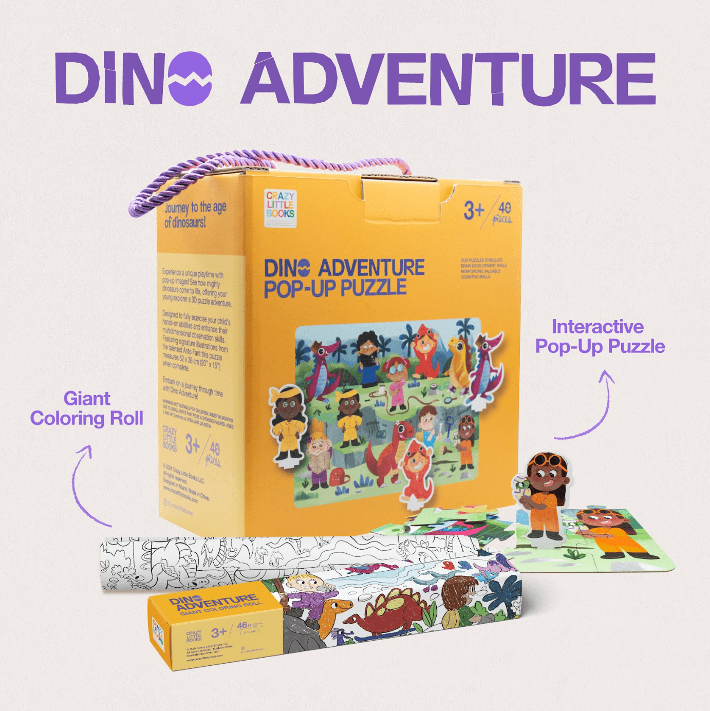 Dino Adventure Activity Bundle - Crazy Little Books